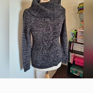 Elle Charcoal Cable Knit Sweater